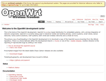 Tablet Screenshot of dev.openwrt.org